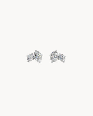 DUO No. 1 | Oval Diamond Toi et Moi Studs