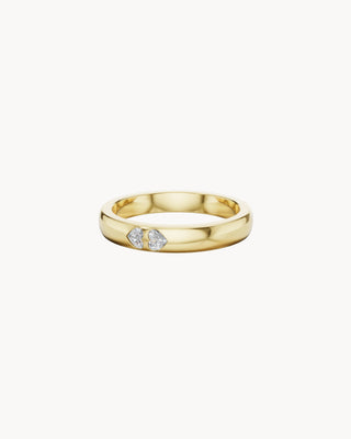 NINA No. 3 | Double Heart Diamond Band