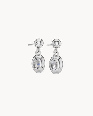 DROPLET No. 2 | Bezel Diamond Drops in Oval