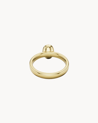 BUTTON No. 1  | Button Back Bezel Engagement Ring