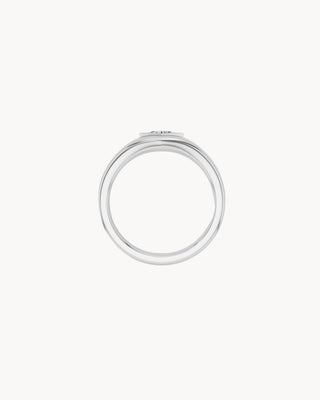 ALEX No. 1 | Lozenge Cut Diamond Signet Bezel Ring
