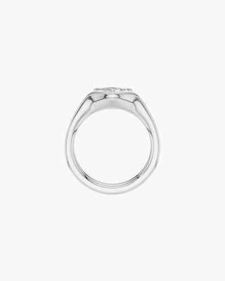 ANNA No. 5 | Chunky Double Band Signet Ring