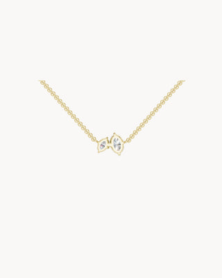 DUO No. 2 | Oval Diamond Toi et Moi Pendant Necklace