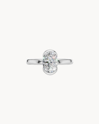 SAGE No. 1 | Half Bezel Solitaire Engagement Ring