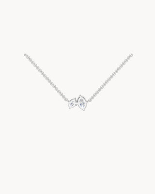 DUO No. 2 | Oval Diamond Toi et Moi Pendant Necklace