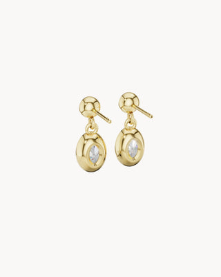 DROPLET No. 2 | Bezel Diamond Drops in Oval