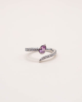 NORA No. 2 | Wrap Pinky Ring With Pavé