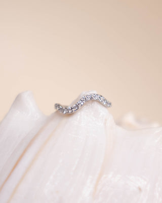 MOTIF No. 4 | Logo Stacker Ring With Pavé